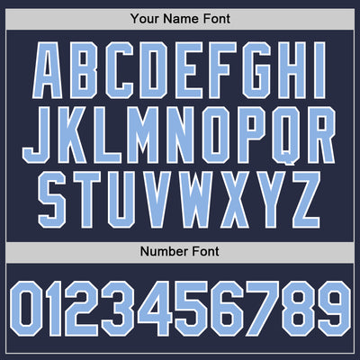 Custom Navy Light Blue-White Mesh Authentic Throwback Baseball Jersey