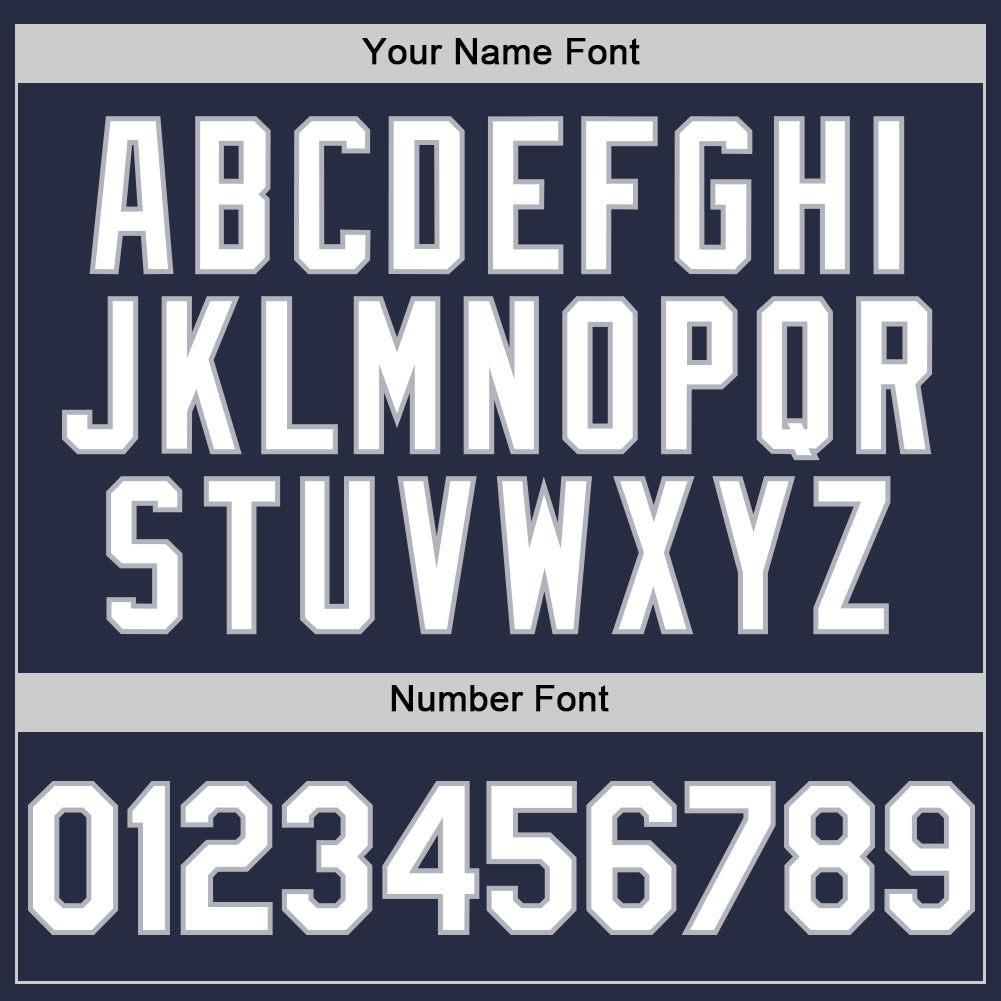 Custom Navy White-Gray Mesh Authentic Throwback Baseball Jersey