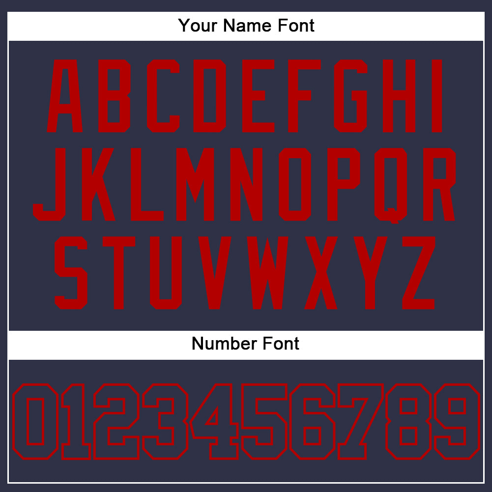 Custom Navy Red Mesh Authentic Throwback Baseball Jersey