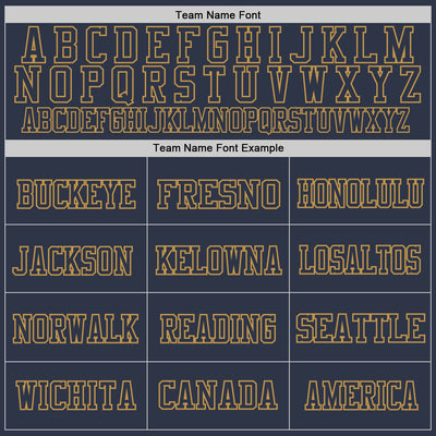 Custom Navy Old Gold Mesh Authentic Throwback Football Jersey