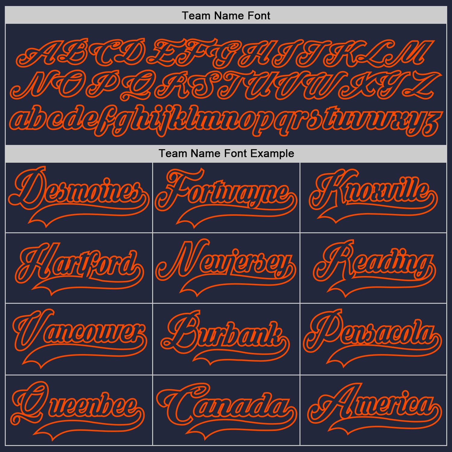 Custom Navy Orange Hockey Jersey