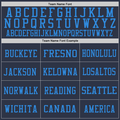 Custom Navy Red-Powder Blue Mesh Authentic Football Jersey