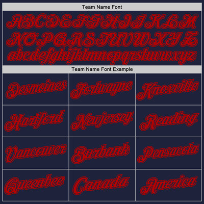 Custom Navy Red Authentic Throwback Basketball Jersey