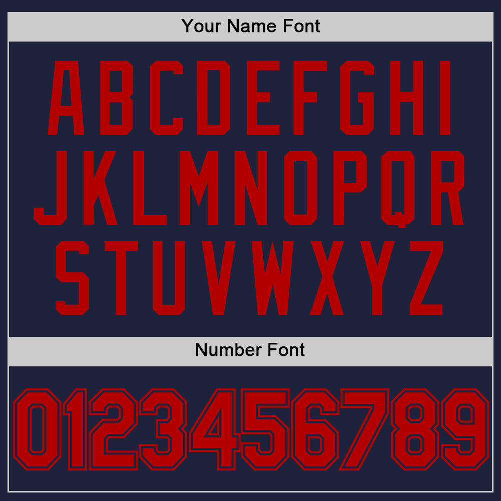 Custom Navy Red Authentic Throwback Basketball Jersey