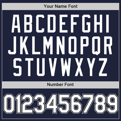 Custom Navy White Black-Gray Authentic Throwback Basketball Jersey