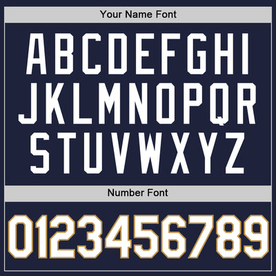 Custom Navy White-Old Gold Authentic Throwback Basketball Jersey