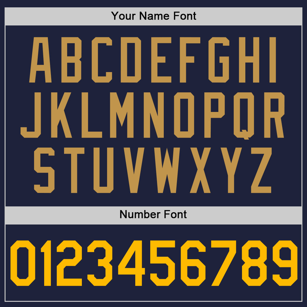 Custom Navy Gold-Old Gold Authentic Throwback Basketball Jersey