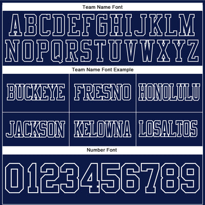 Custom Navy White Authentic Football Jersey