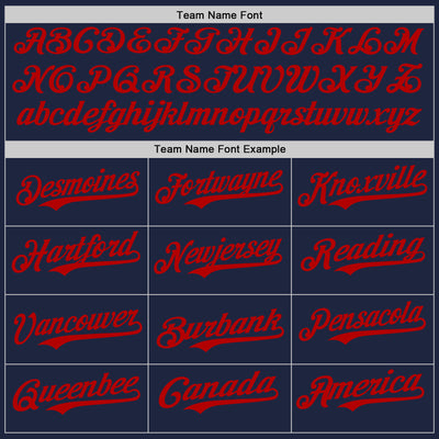 Custom Navy White-Red Authentic Baseball Jersey