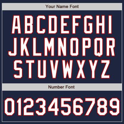 Custom Stitched Navy White-Red Baseball Pullover Sweatshirt Hoodie