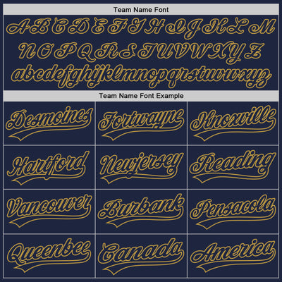 Custom Stitched Navy Old Gold Baseball Pullover Sweatshirt Hoodie