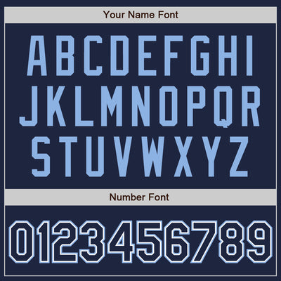 Custom Stitched Navy White-Light Blue Baseball Pullover Sweatshirt Hoodie