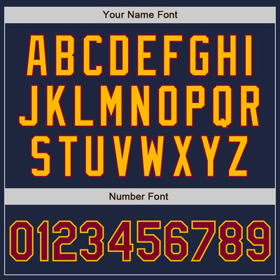 Custom Stitched Navy Maroon-Gold Baseball Pullover Sweatshirt Hoodie