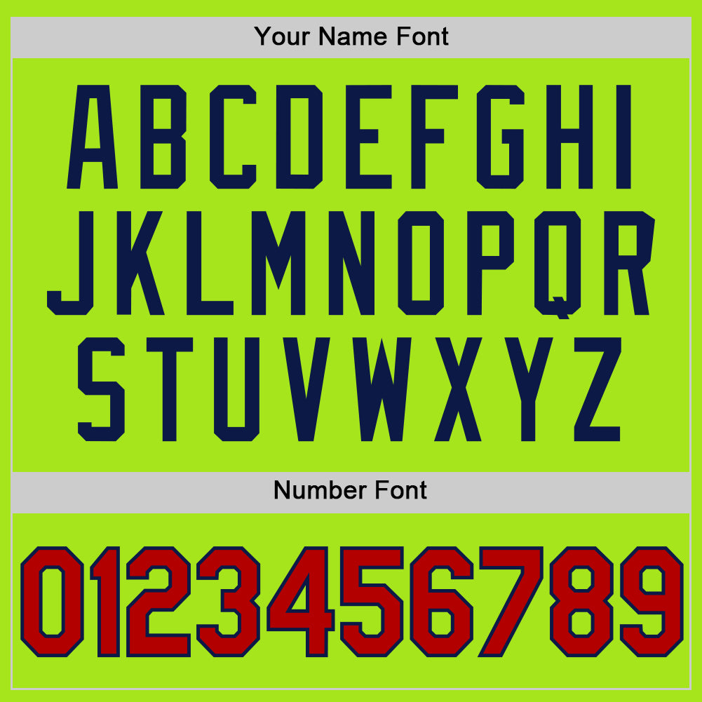 Custom Neon Green Red-Navy Authentic Throwback Basketball Jersey