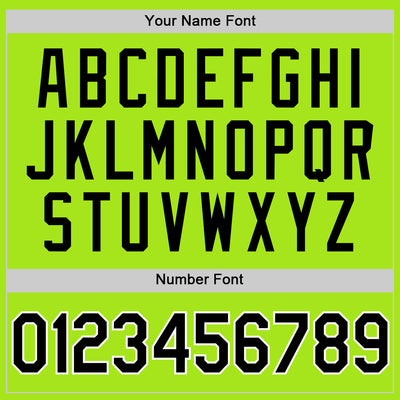 Custom Neon Green Black-White Authentic Throwback Basketball Jersey