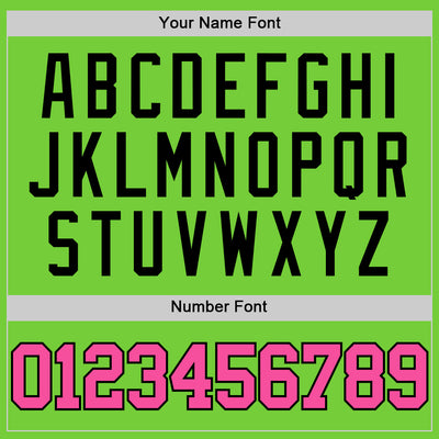 Custom Neon Green Pink-Black Authentic Basketball Jersey