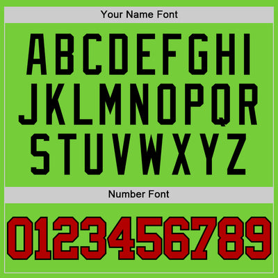 Custom Neon Green Red-Black Authentic Basketball Jersey