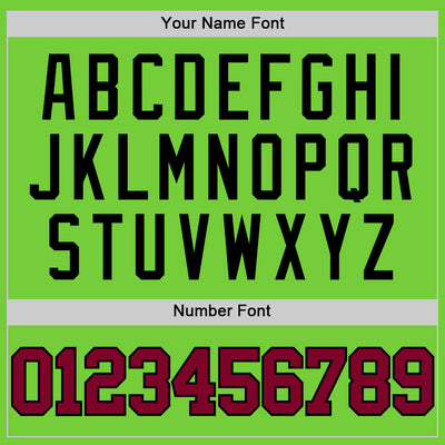 Custom Neon Green Maroon-Black Authentic Basketball Jersey