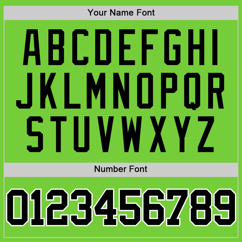 Custom Neon Green Black-White Authentic Basketball Jersey