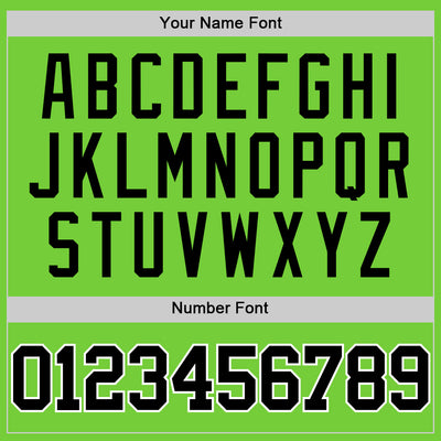 Custom Neon Green Black-White Authentic Basketball Jersey