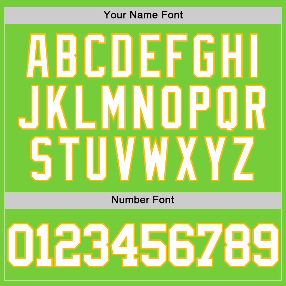 Custom Neon Green White-Gold Authentic Basketball Jersey