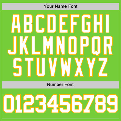 Custom Neon Green White-Gold Authentic Basketball Jersey