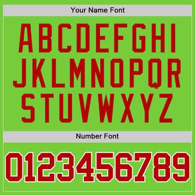 Custom Neon Green Red-White Authentic Basketball Jersey