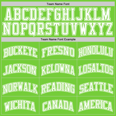 Custom Neon Green White Authentic Basketball Jersey