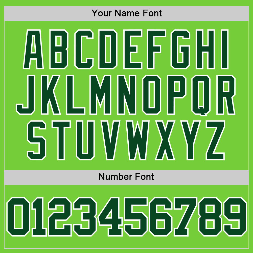 Custom Neon Green Green-White Authentic Basketball Jersey