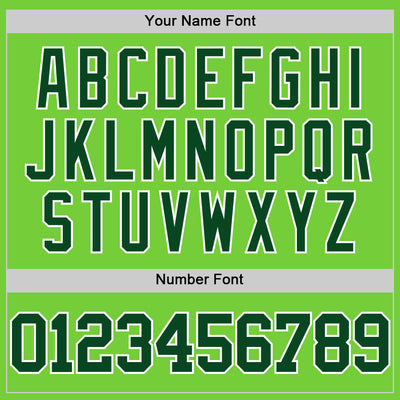 Custom Neon Green Green-White Authentic Basketball Jersey