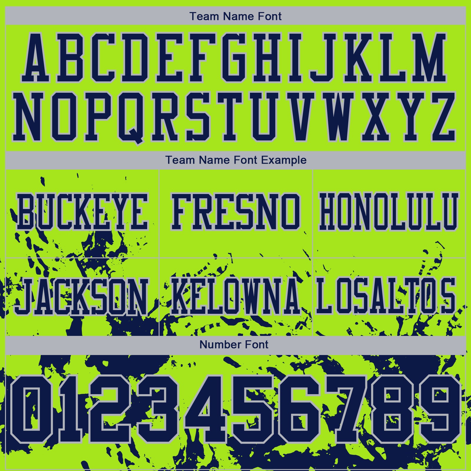 Custom Neon Green Navy-Gray 3D Pattern Splash Authentic Football Jersey