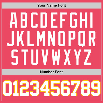 Custom Neon Pink White-Gold Authentic Basketball Jersey