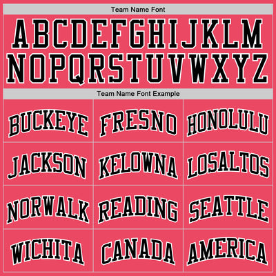 Custom Neon Pink Black-White Authentic Basketball Jersey