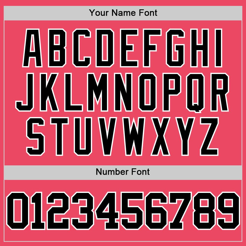 Custom Neon Pink Black-White Authentic Basketball Jersey