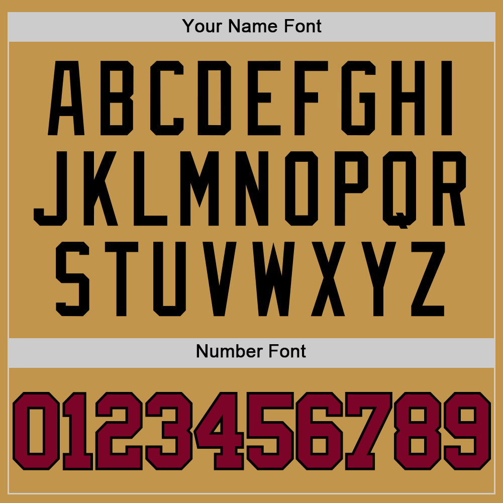 Custom Old Gold Maroon-Black Authentic Basketball Jersey