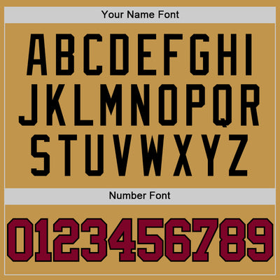 Custom Old Gold Maroon-Black Authentic Basketball Jersey