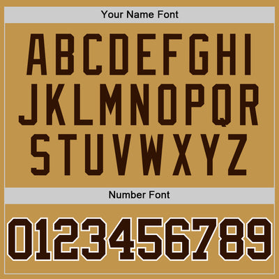 Custom Old Gold Brown-White Authentic Basketball Jersey