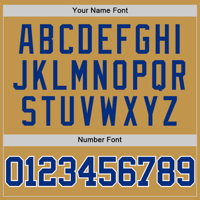 Custom Old Gold Royal-White Authentic Basketball Jersey