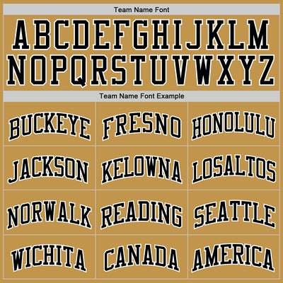 Custom Old Gold Black-White Authentic Basketball Jersey