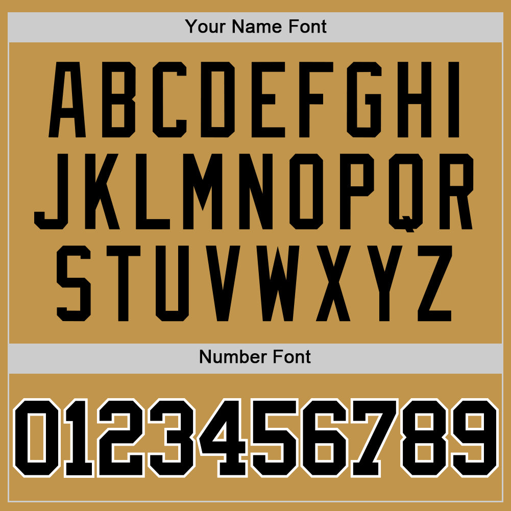 Custom Old Gold Black-White Authentic Basketball Jersey