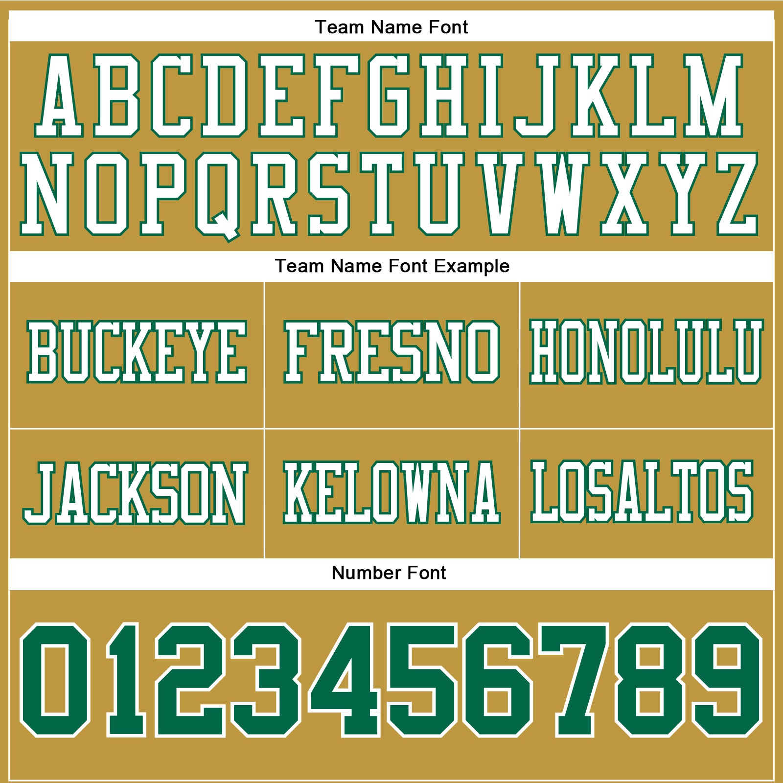 Custom Old Gold Kelly Green-White Authentic Football Jersey