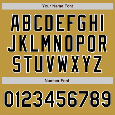 Custom Stitched Old Gold Black-White Baseball Pullover Sweatshirt Hoodie