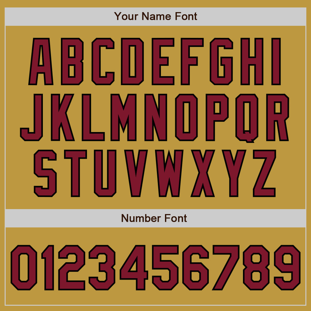 Custom Stitched Old Gold Crimson-Black Baseball Pullover Sweatshirt Hoodie