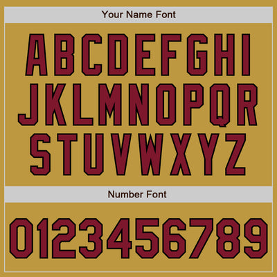 Custom Stitched Old Gold Crimson-Black Baseball Pullover Sweatshirt Hoodie