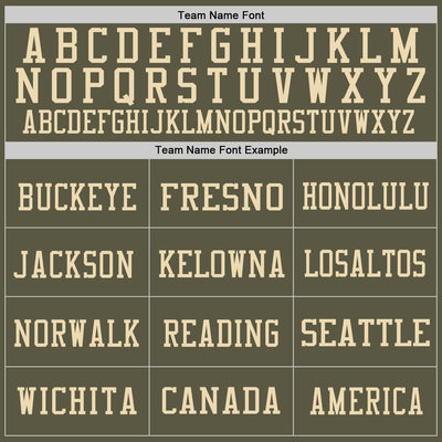 Custom Olive Vintage USA Flag Cream-Red Mesh Authentic Throwback Salute To Service Football Jersey