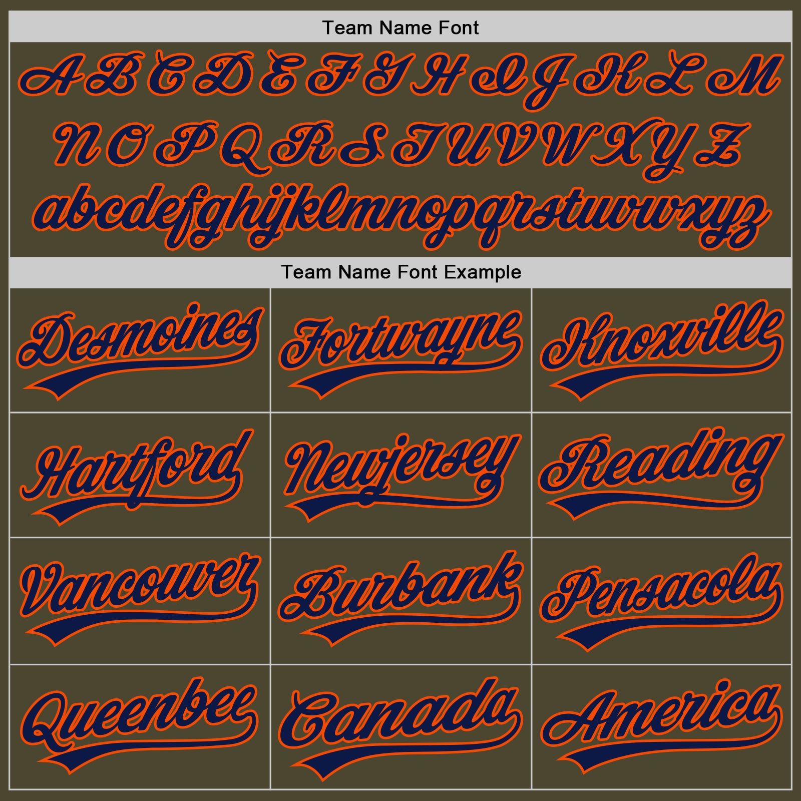 Custom Olive Navy-Orange Authentic Throwback Salute To Service Baseball Jersey
