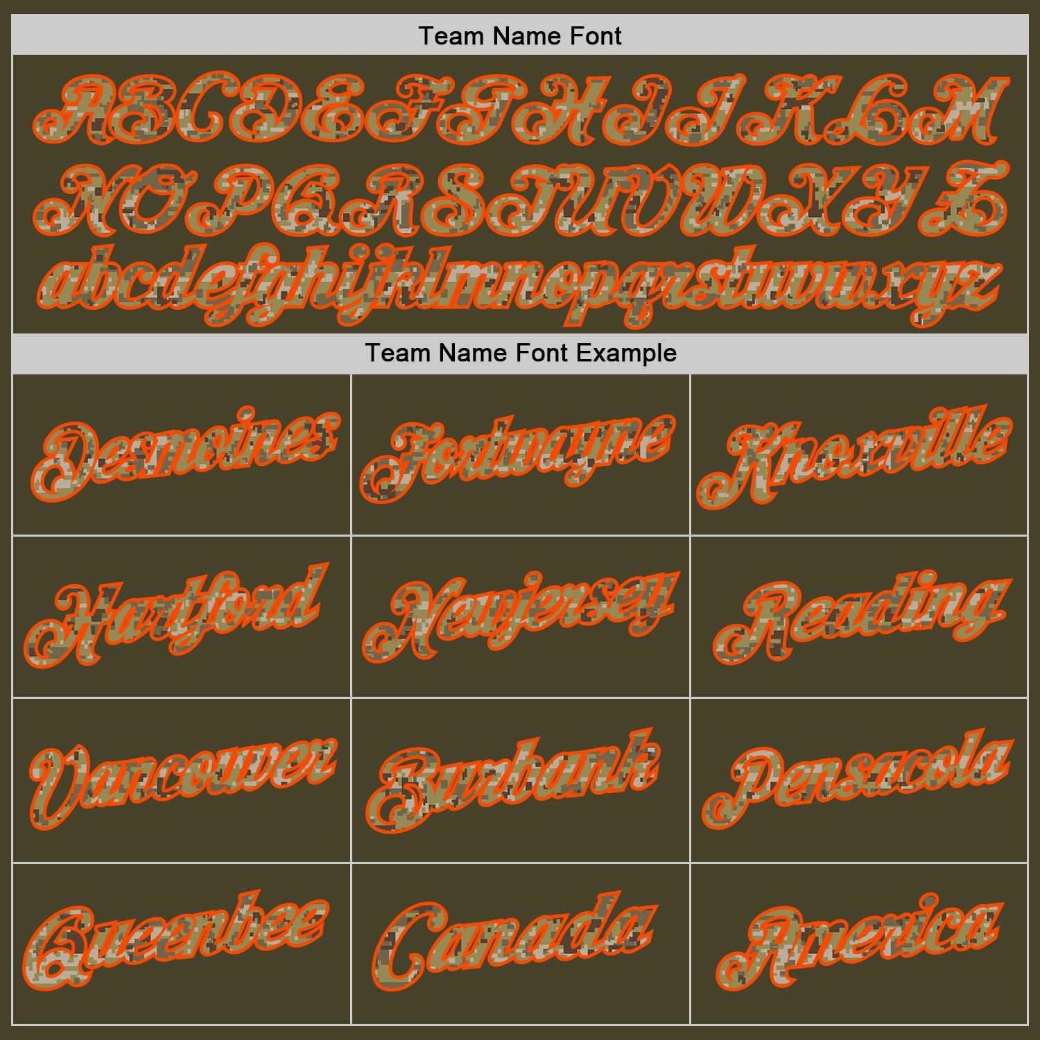 Custom Olive Camo Orange-Black Authentic Throwback Salute To Service Basketball Jersey