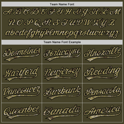 Custom Stitched Olive Camo-Black Baseball Pullover Sweatshirt Hoodie