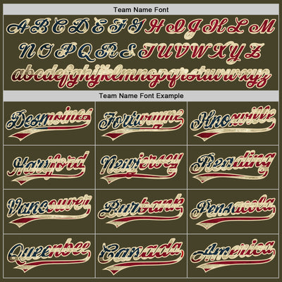 Custom Stitched Olive Vintage USA Flag-Cream Baseball Pullover Sweatshirt Hoodie