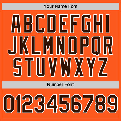 Custom Orange Brown-White Mesh Authentic Throwback Baseball Jersey